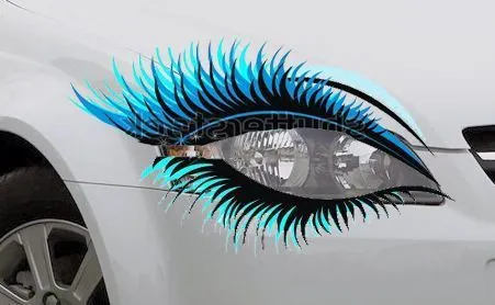 Pestañas postizas para tu auto: Ojos femeninos en tu vehículo ...