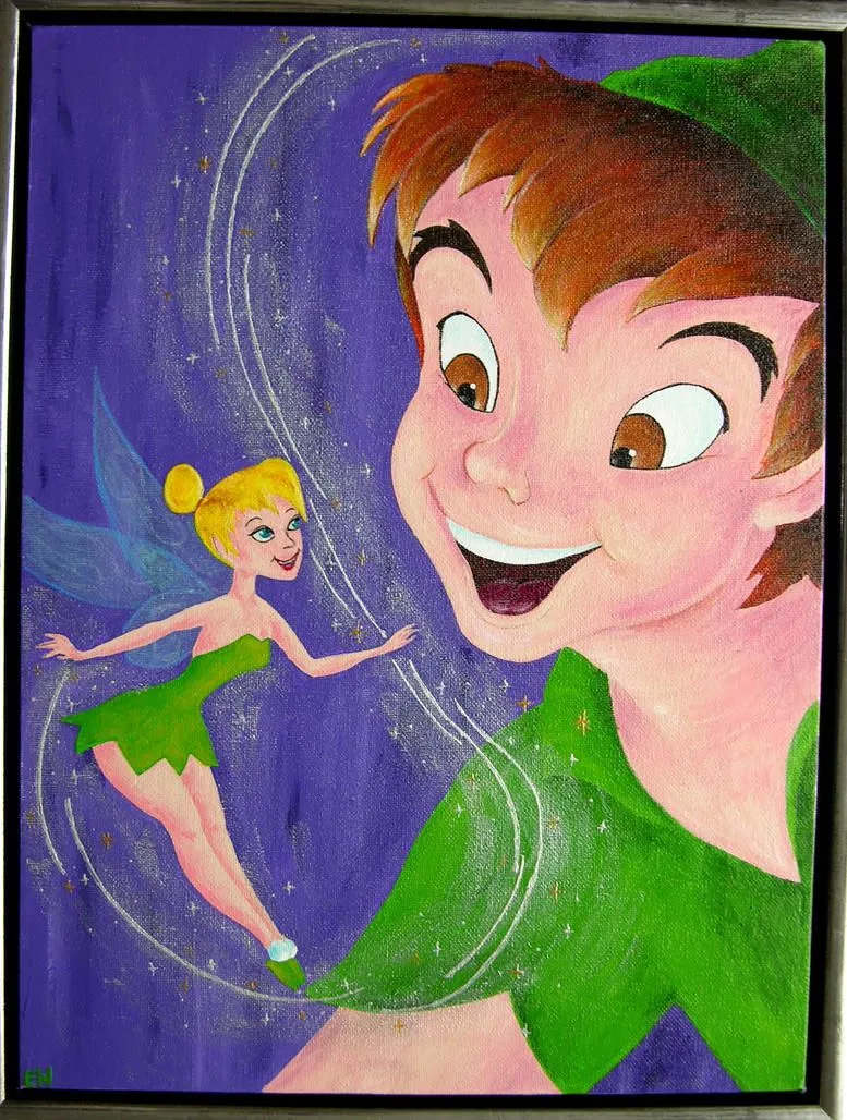 Peter Pan and TinkerBell by Cassiopeeh on DeviantArt