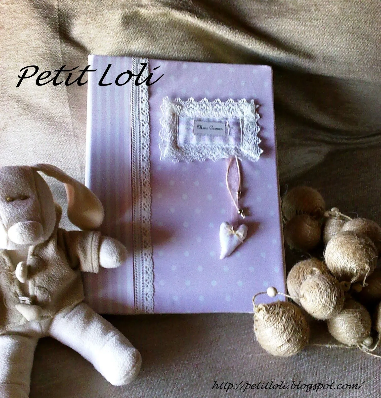 Petit Loli : Cartonaje, carpeta forrada con tela