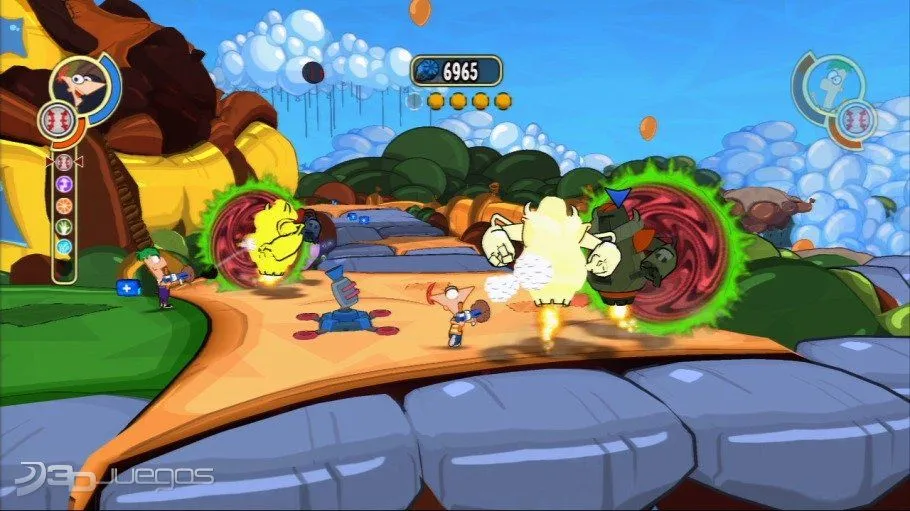 Phineas y Ferb A Través de La 2-ª Dimensión USA Español PS3 PL ...