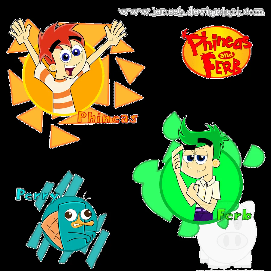 Phineas, Ferb and Perry by Leneeh on DeviantArt