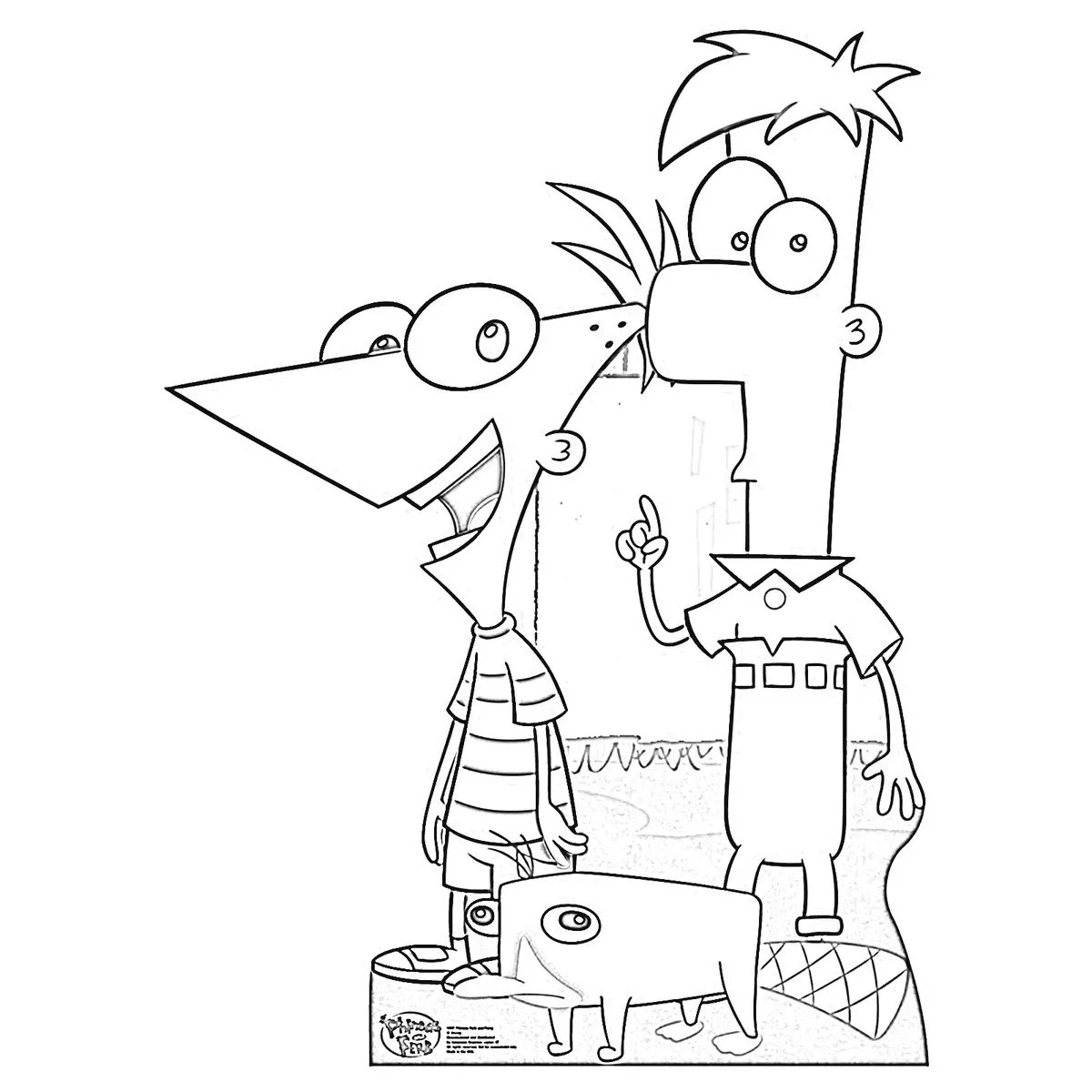 phineas y ferb para colorear | EslaTele