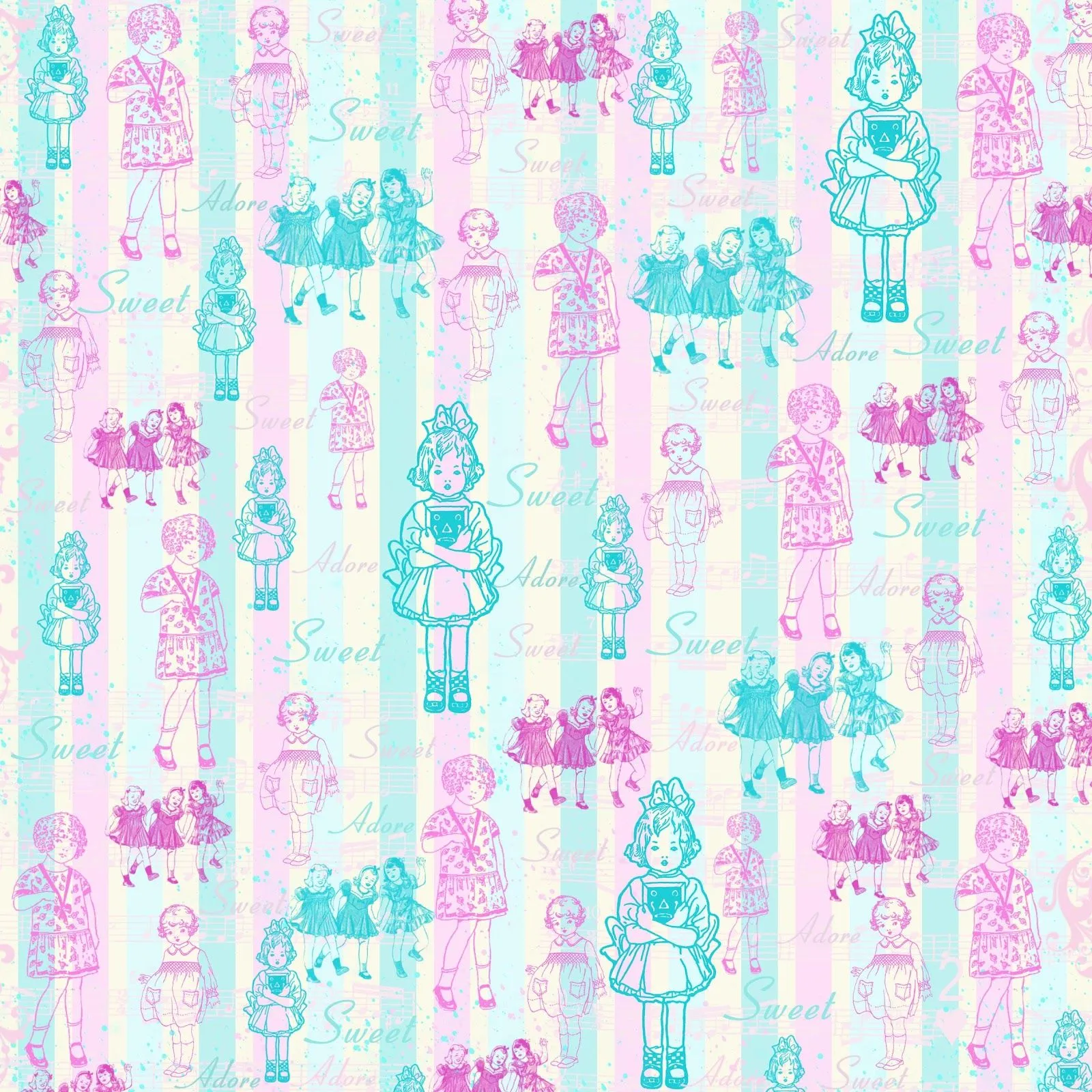 Phoenix Scrapbook Store: Free Digital Scrapbook Paper - Pink & Blue