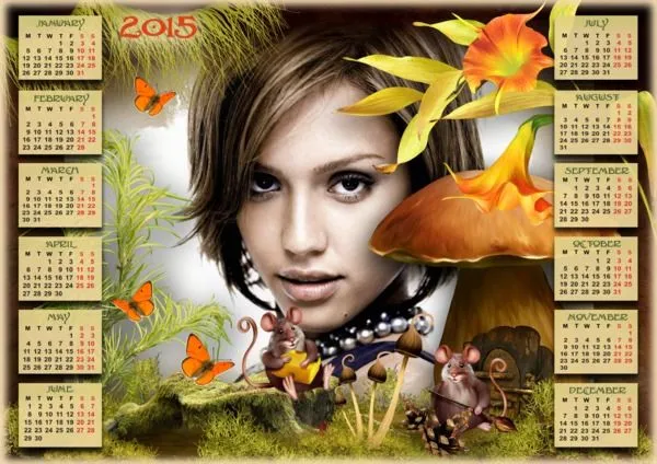 Photo montage 2015 Calendar - Pixiz