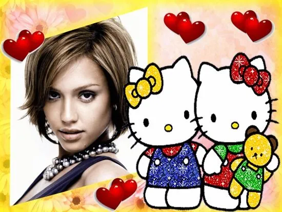 Photo montage Hello Kitty - Pixiz