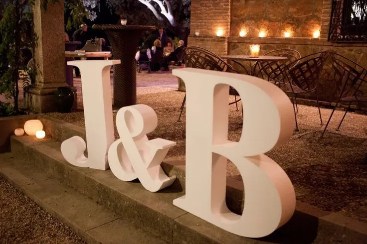 Photocall realizado con letras de foam personalizadas de 1m de ...