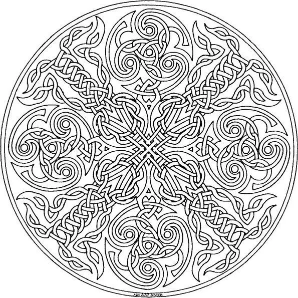 Photos coloriage mandala tres difficile animaux page 5