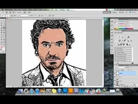 Photoshop hacer caricatura una imagen Parte 1 - YouTube