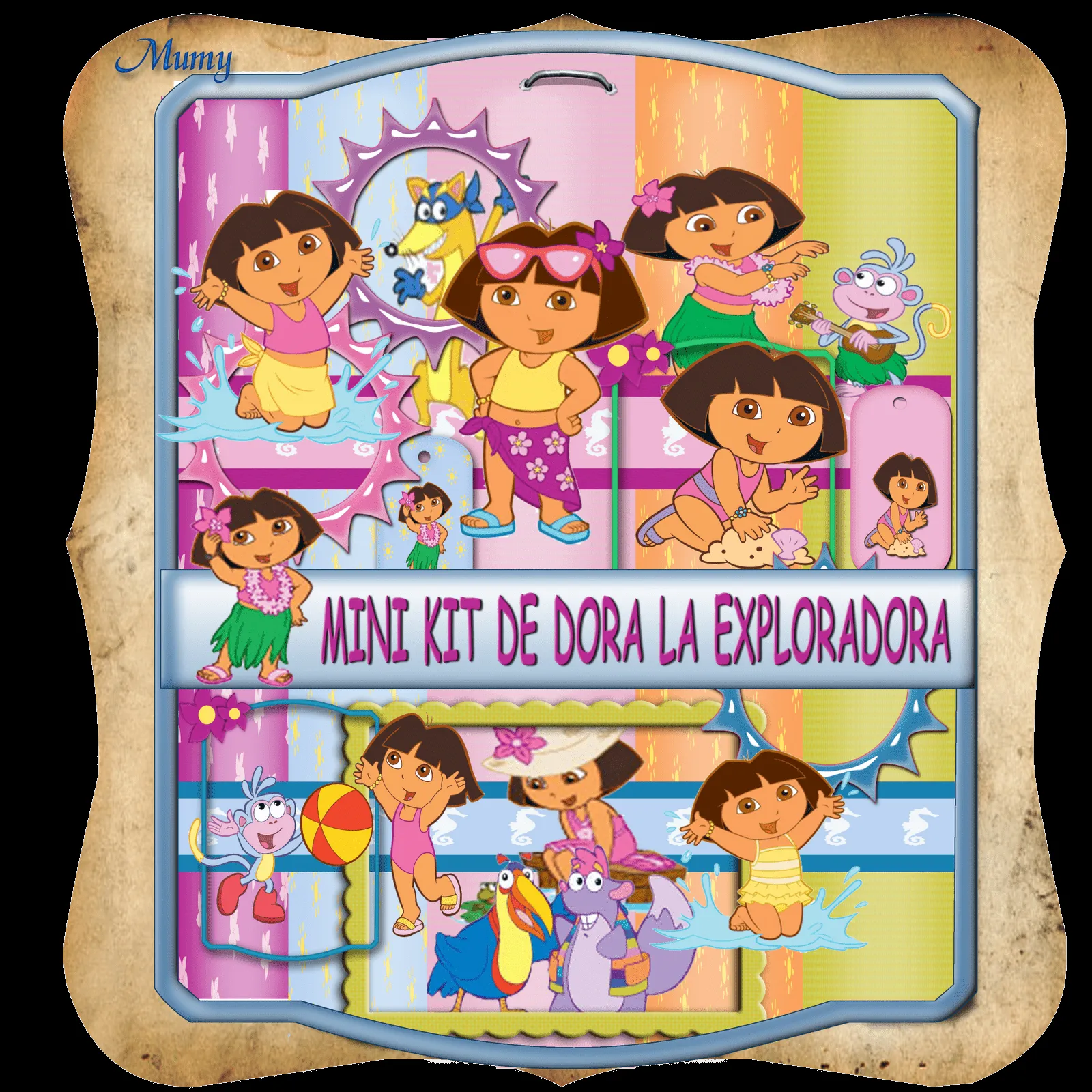 Photoshop-Mumy: MINI KIT DE DORA LA EXPLORADORA