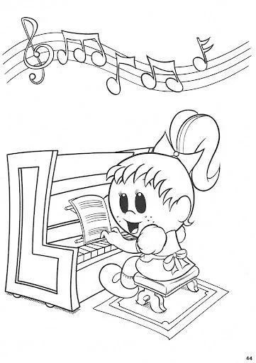 Piano - free printables pages | Coloring Pages