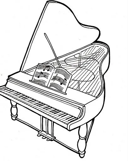 PIANOS | Dibujos para colorear