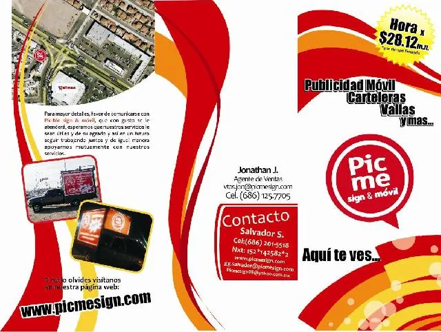 Pic-Me sign & movil, Publicidad movil, carteleras, volanteo y mas ...