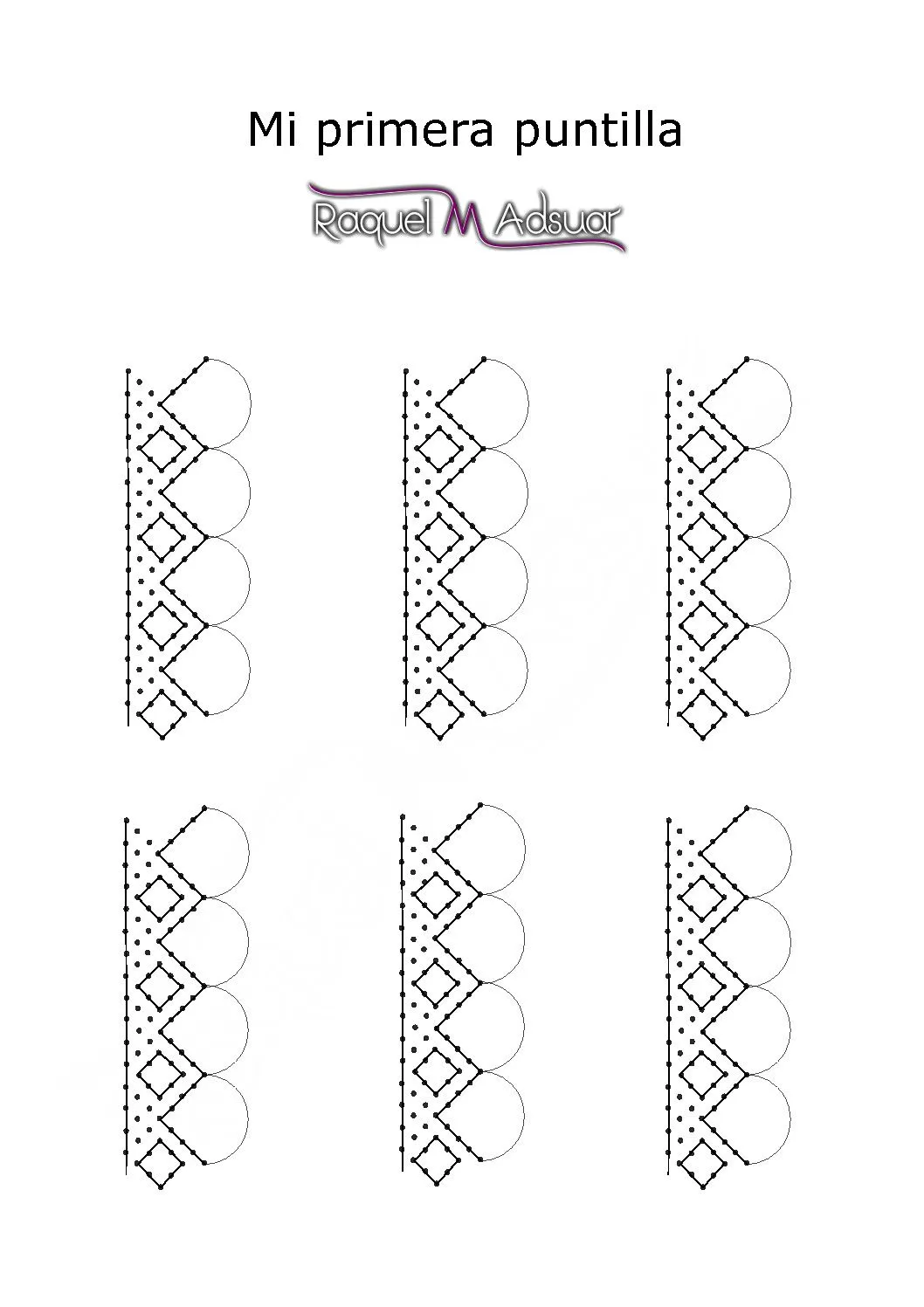 Picado: Mi primera puntilla - Raquel M. Adsuar Bolillotuber Picado: Mi primera puntilla - Raquel M. Adsuar Bolillotuber