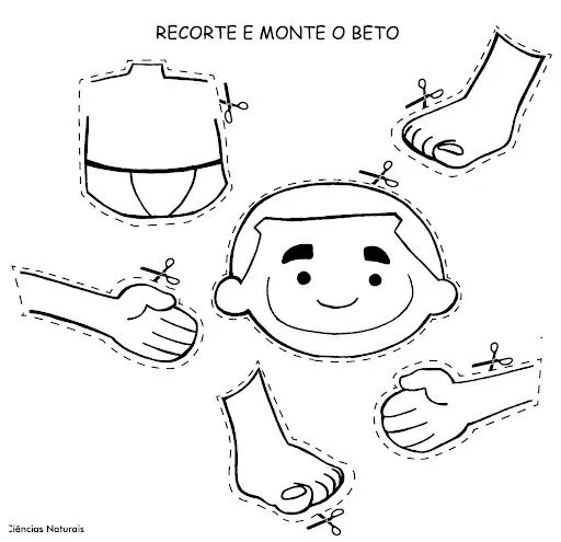 jpg recorta y monta al nino tags actividad cuerpo fichas del cuerpo ...