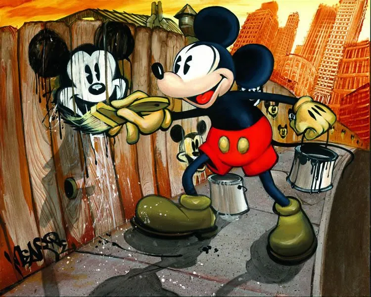 Pics For > Mickey Graffiti