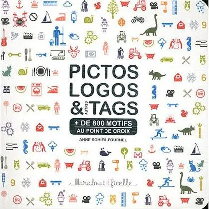 Pictos, logos et autres tags au point de croix - Marabout - Libros ...