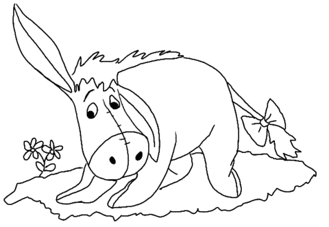 Picture Of Eeyore coloring page | Super Coloring