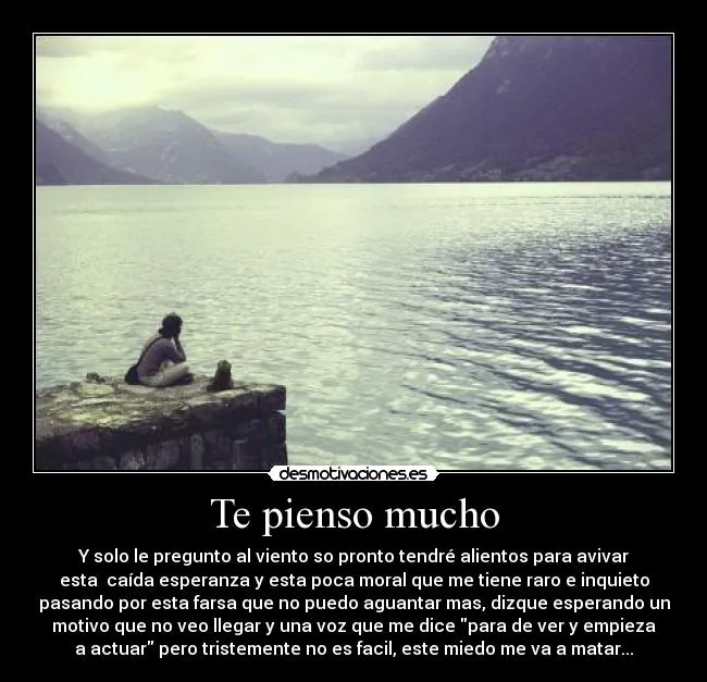 Te pienso mucho | Desmotivaciones