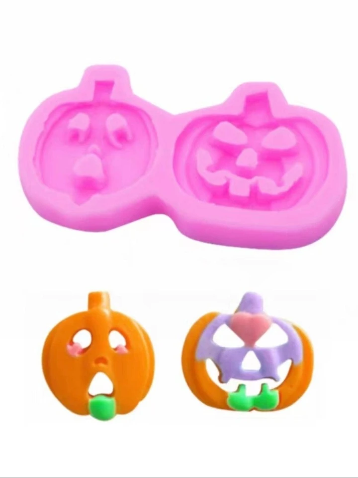 1 pieza Molde Halloween calabaza diseño DIY de silicona pasta de azúcar |  Moda de Mujer | SHEIN México