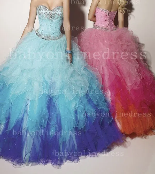 pieza 2 vestidos de fiesta de quince años al por mayor de alta ...