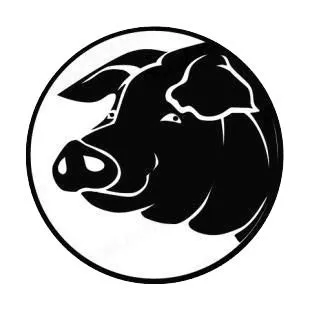 Pig head logo pigs decals, decal sticker #6452