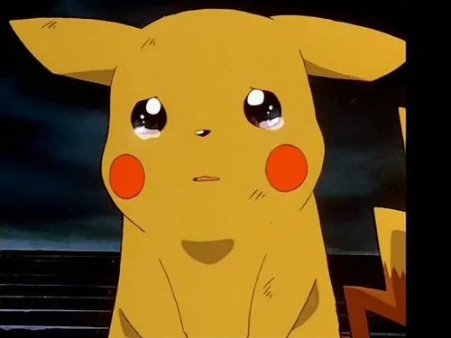 Pikachu Llorando Gif