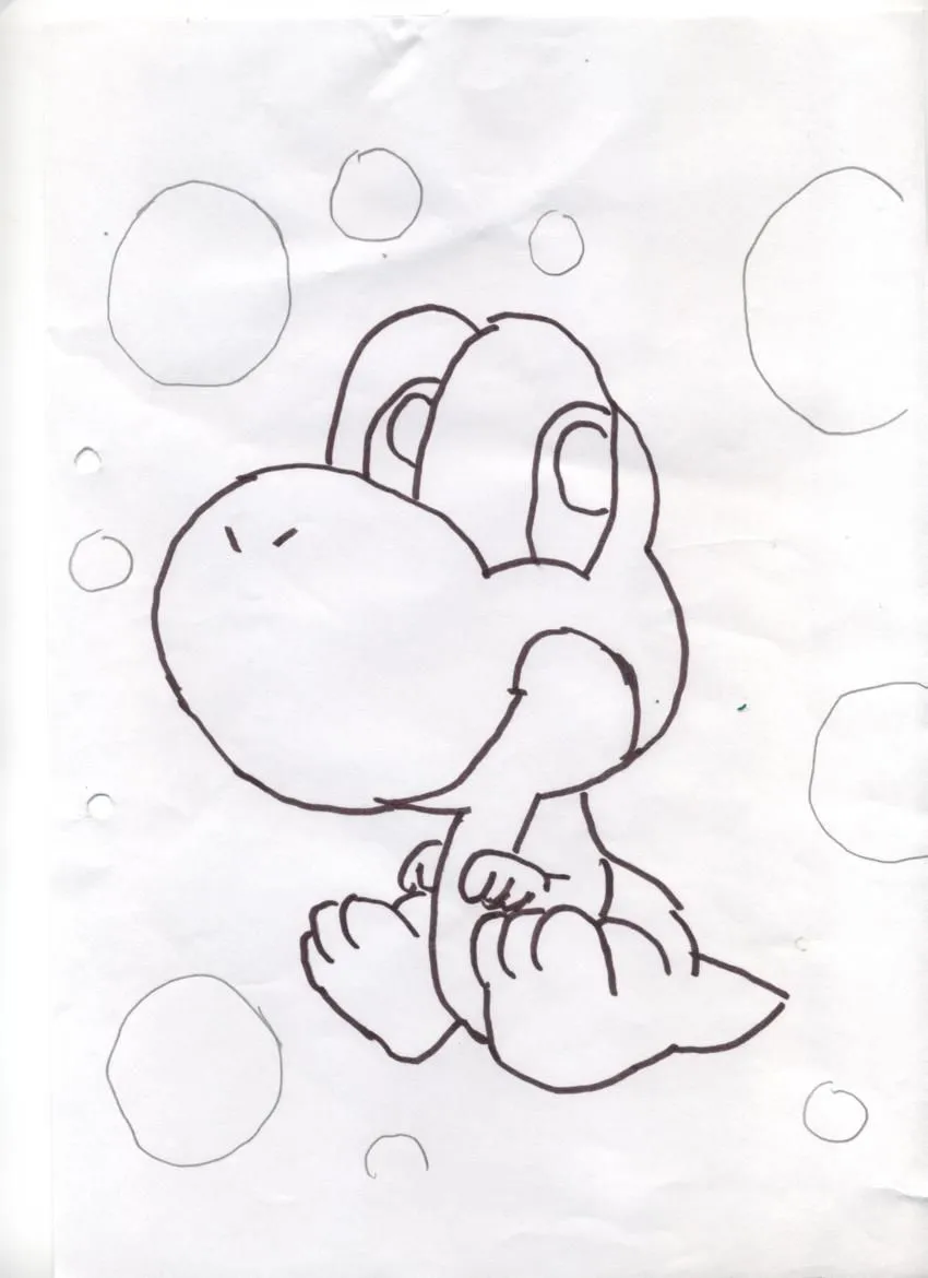 Pin Baby Yoshi Coloring Pages on Pinterest