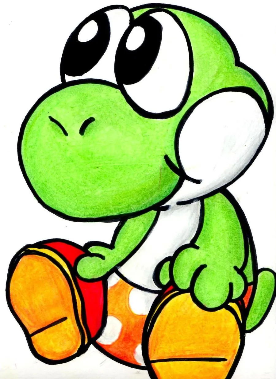 Pin Baby Yoshi Colouring Pages Page 2 on Pinterest