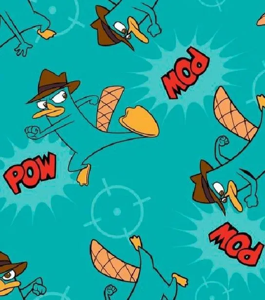 Pin by Perla Del Mar on WALLPAPERS | Perry the platypus, Phineas and ferb,  Disney fabric