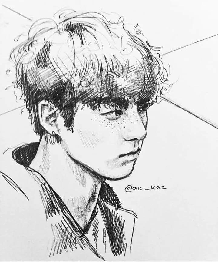 Pin by Saman Khan on Illustration art | Bts drawings, Kpop drawings,  Digital art anime