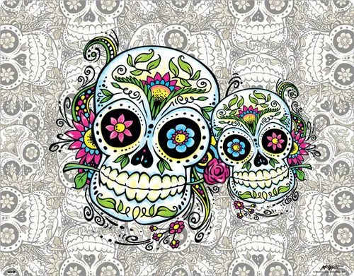 Pin Calavera Dia De Muertos Mexicana Flowers Skull Sugar on Pinterest