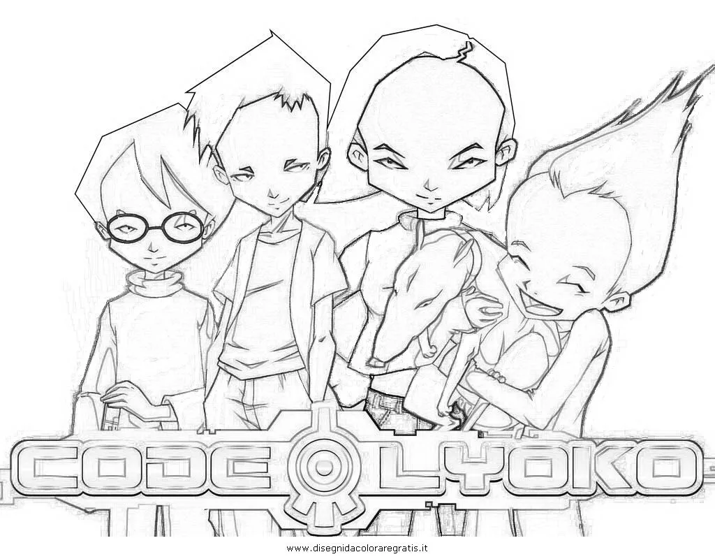 Pin Code Lyoko Coloring Pages on Pinterest