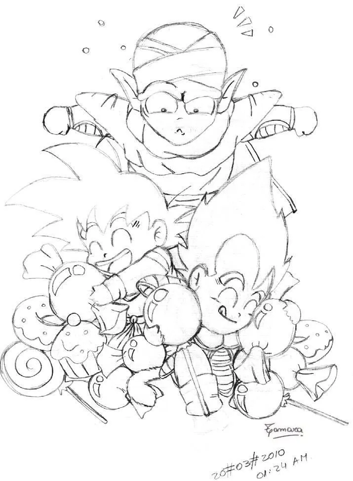 Pin Para Colorear Resultados Busqueda Dibujos Goku on Pinterest