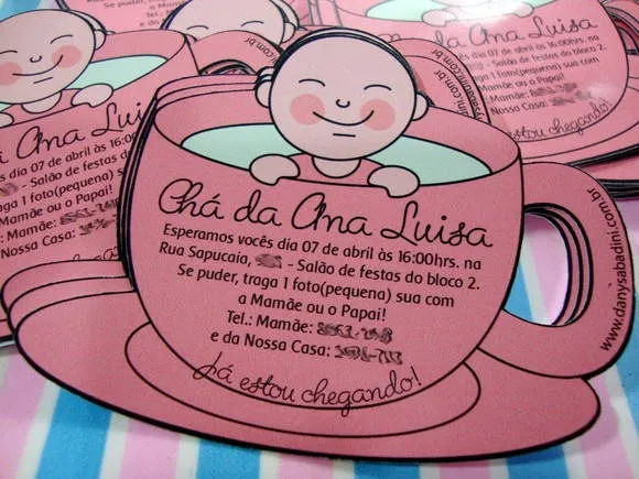 Pin Convite Chá De Fralda Para Menina No Formato Uma Calcinha on ...