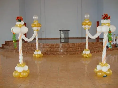 Pin Decoracion Columnas Para Boda Popis Globos Bodas De Novias ...