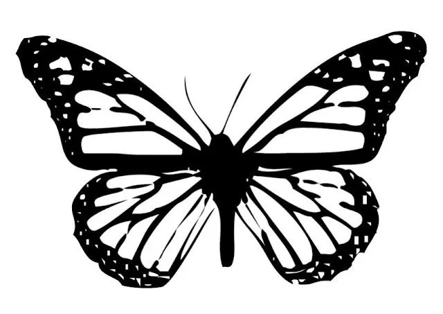 Dibujo de la mariposa monarca - Imagui