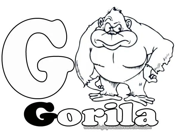 Pin Galer A De Fotos E Im Genes Dibujos Letra G Para Colorear ...