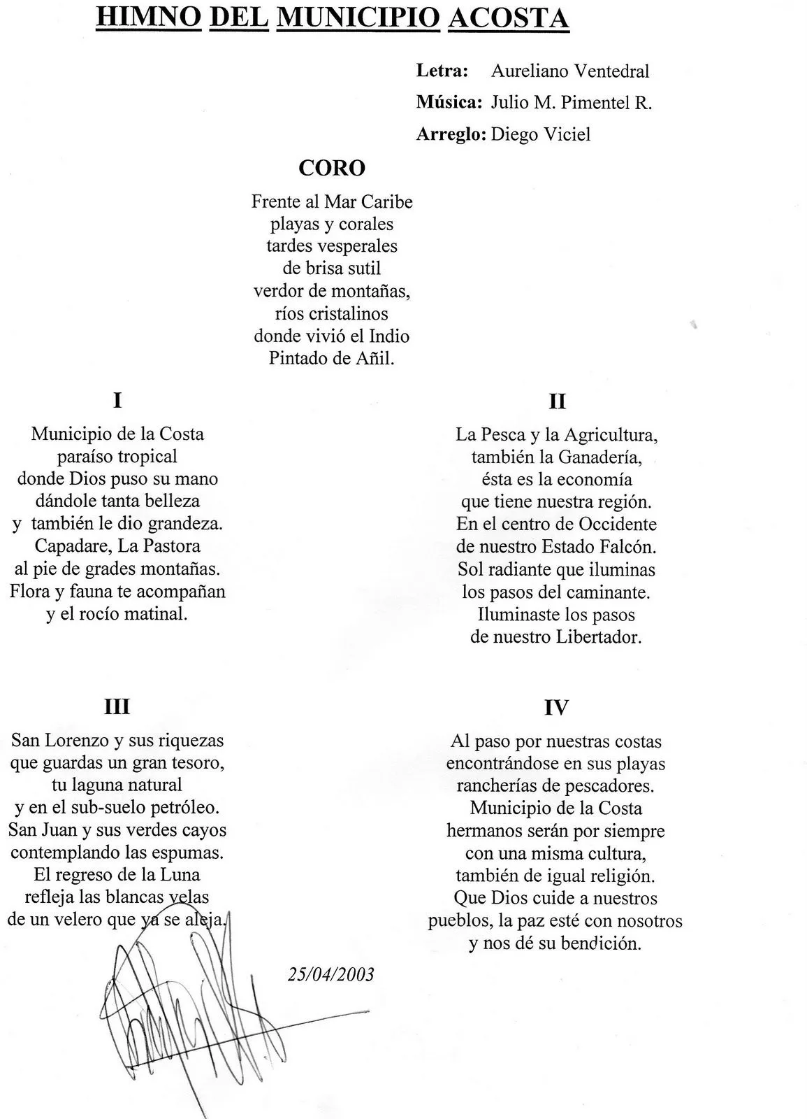 Pin Himno Del Estado Zulia Letra Udón Pérez Música Dr on Pinterest