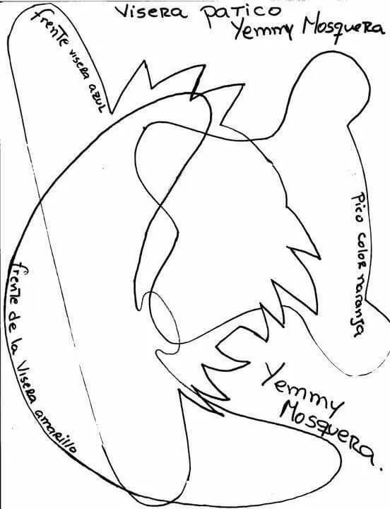 Pin de ines en manualidades | Viseras en foami, Gorra de fomi, Moldes fomi