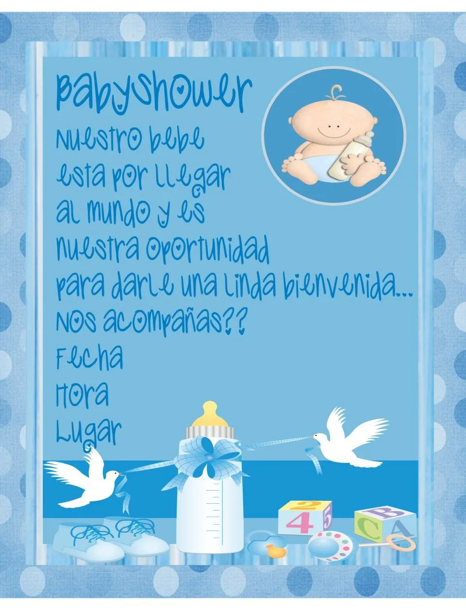 Pin Invitaciones Para Baby Shower De Ni A Son Igual Tiernas Las on ...