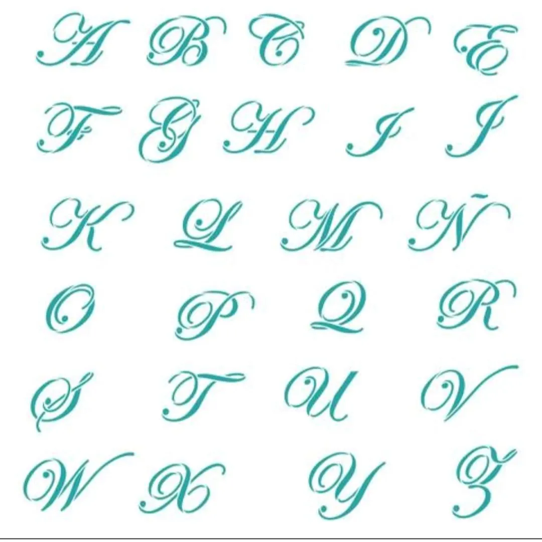Pin de Kamila Alemán Romero en Pins creados por ti en 2023 | Letras cursivas, Letra cursiva elegante, Tipos de letras abecedario