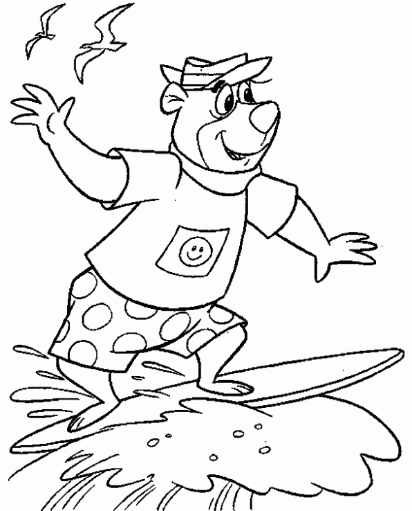 Dibujo oso yogui durmiendo - Imagui