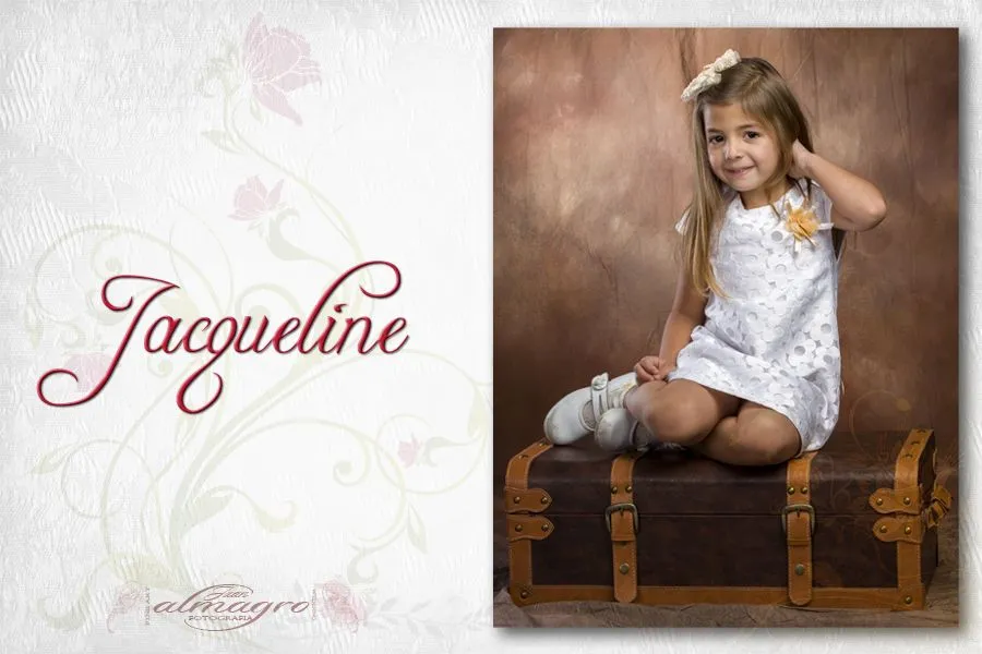 Jacqueline, seguimos con las fotos de estudio para niños ...