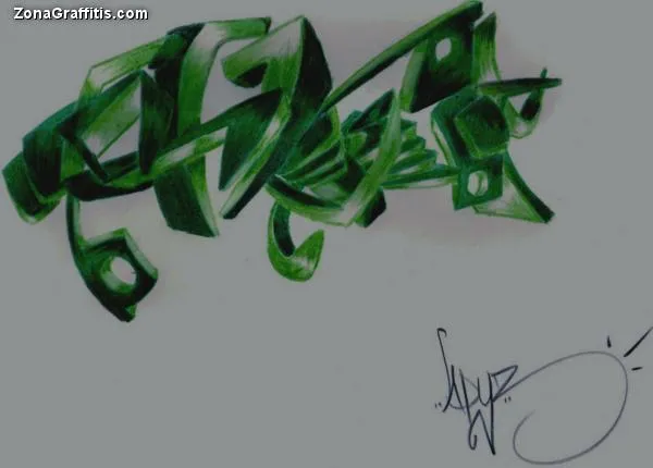 Graffitis wallpapers 3D a lapiz - Imagui