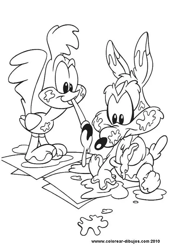 Pin Pintar Bebe Looney Tunes Dibujo Piolin Bugs Bunny Demonio ...