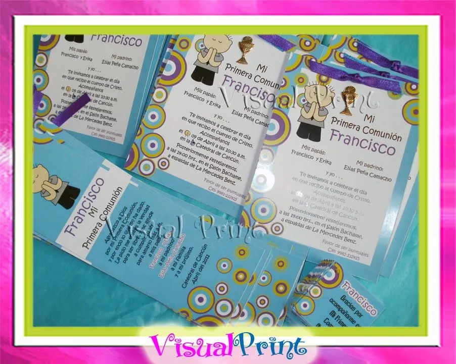 Pin Print Invitaciones Oraciones Y Agradecimientos Para Primera ...