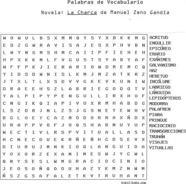 Pin Sopa De Letras on Pinterest