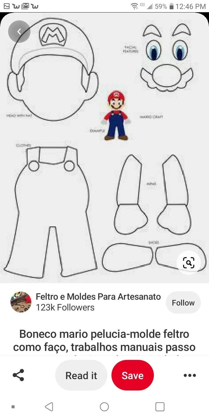 Pin de Stella Maris Marino en Cajas y demás | Manualidades con foami  faciles, Patrones de fieltro gratis, Decoracion de mario bros