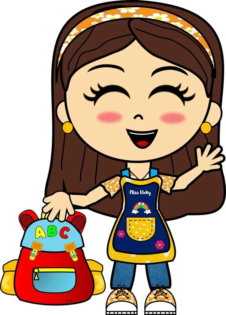 Pin de Vicky Flores en Educación | Maestros de preescolar, Maestra caricatura, Imagenes de maestras animadas