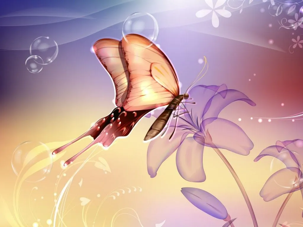 Pin Wallpapers Mariposas De Pantalla Patrones Rboles En Flor ...